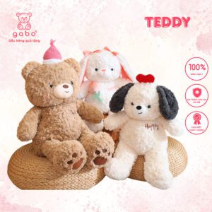 Gấu Bông Teddy Đội Nón Happy Birthday
