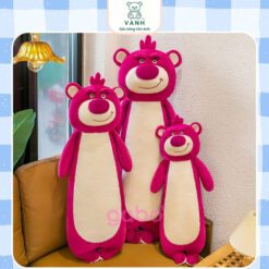 Gấu Bông Gấu Dâu Đứng Dài Lotso, Gối Ôm Gấu Dâu 6 Gấu Bông Gấu Dâu Đứng Dài Lotso, Gối Ôm Gấu Dâu
