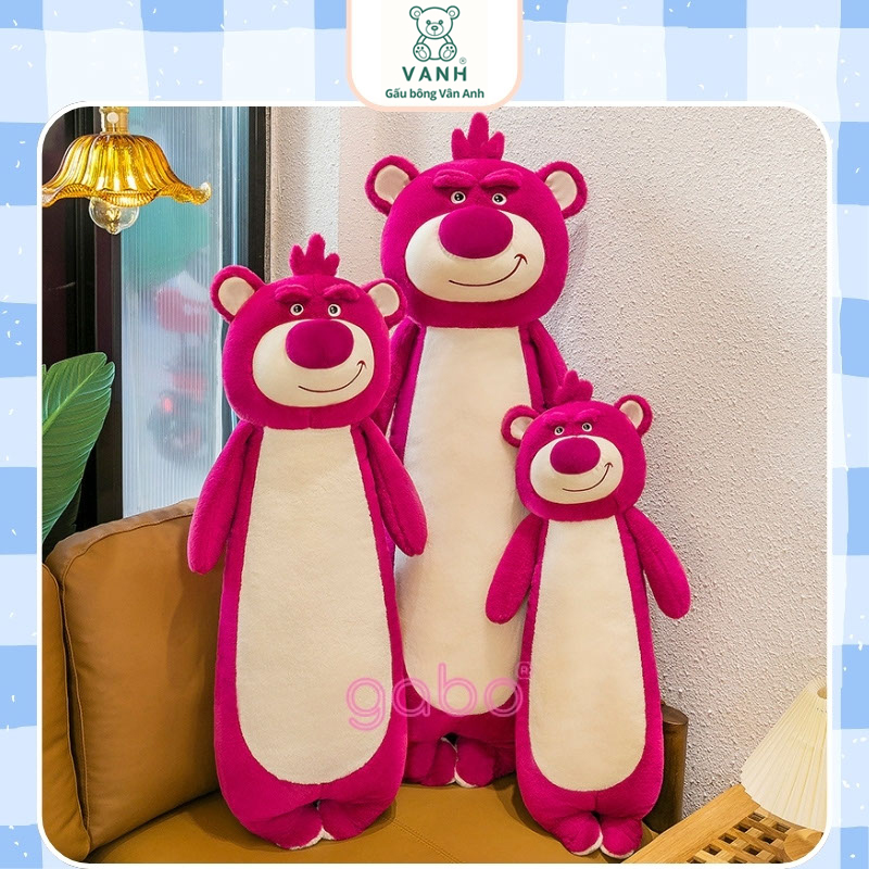 Gấu Bông Gấu Dâu Đứng Dài Lotso, Gối Ôm Gấu Dâu 12 Gấu Bông Gấu Dâu Đứng Dài Lotso, Gối Ôm Gấu Dâu