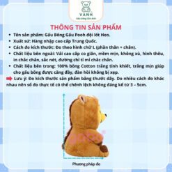 Gấu Bông Gấu Pooh Đội Lốt Heo Cởi Được Nón - Gấu Pooh 7 Gấu Bông Gấu Pooh Đội Lốt Heo Cởi Được Nón