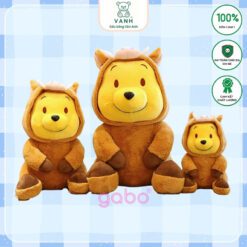 Gấu Bông Gấu Pooh Đội Lốt Heo Cởi Được Nón