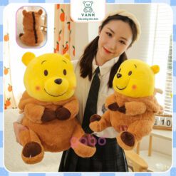 Gấu Bông Gấu Pooh Đội Lốt Heo Cởi Được Nón - Gấu Pooh 4 Gấu Bông Gấu Pooh Đội Lốt Heo Cởi Được Nón