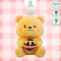 Gấu bông Gấu Pooh Đầu Bếp Ôm Mật Ong, Gabo Gấu Bông Quà Tặng – Tình Yêu Trong Từng Chi Tiết