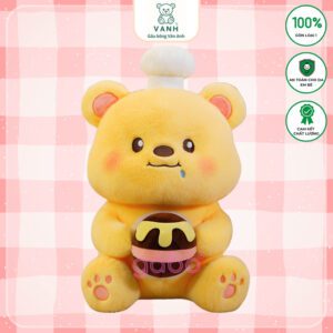 Gấu bông Gấu Pooh Đầu Bếp Ôm Mật Ong, Gabo Gấu Bông Quà Tặng – Tình Yêu Trong Từng Chi Tiết