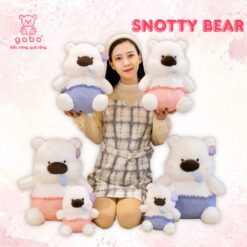 Gấu Bông Gấu Trắng Chảy Mũi, Nước Mũi Kéo Ra Được