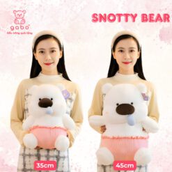 Gấu Bông Gấu Trắng Chảy Mũi, Nước Mũi Kéo Ra Được