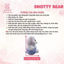 Gấu Bông Gấu Trắng Chảy Mũi, Nước Mũi Kéo Ra Được