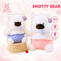 Gấu Bông Gấu Trắng Chảy Mũi, Nước Mũi Kéo Ra Được