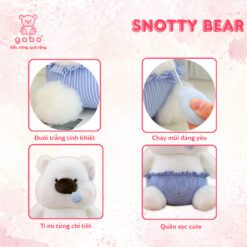 Gấu Bông Gấu Trắng Chảy Mũi, Nước Mũi Kéo Ra Được