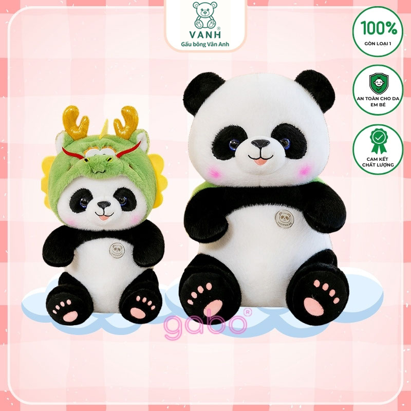 Gấu Bông Gấu Trúc Mũ Rồng, Panda Cosplay Rồng 9 gau truc mu rong 1