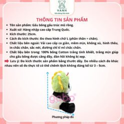 Gấu Bông Gấu Trúc Mũ Rồng, Panda Cosplay Rồng 7 Gấu Bông Gấu Trúc Mũ Rồng, Panda Cosplay Rồng