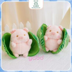 Gấu Bông Heo Trong Bắp Cải size 25cm Hàng Quảng Châu