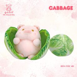 Gấu Bông Heo Trong Bắp Cải size 25cm Hàng Quảng Châu