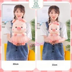 Gấu Bông Heo Váy Ren, Heo hồng Cô Dâu.