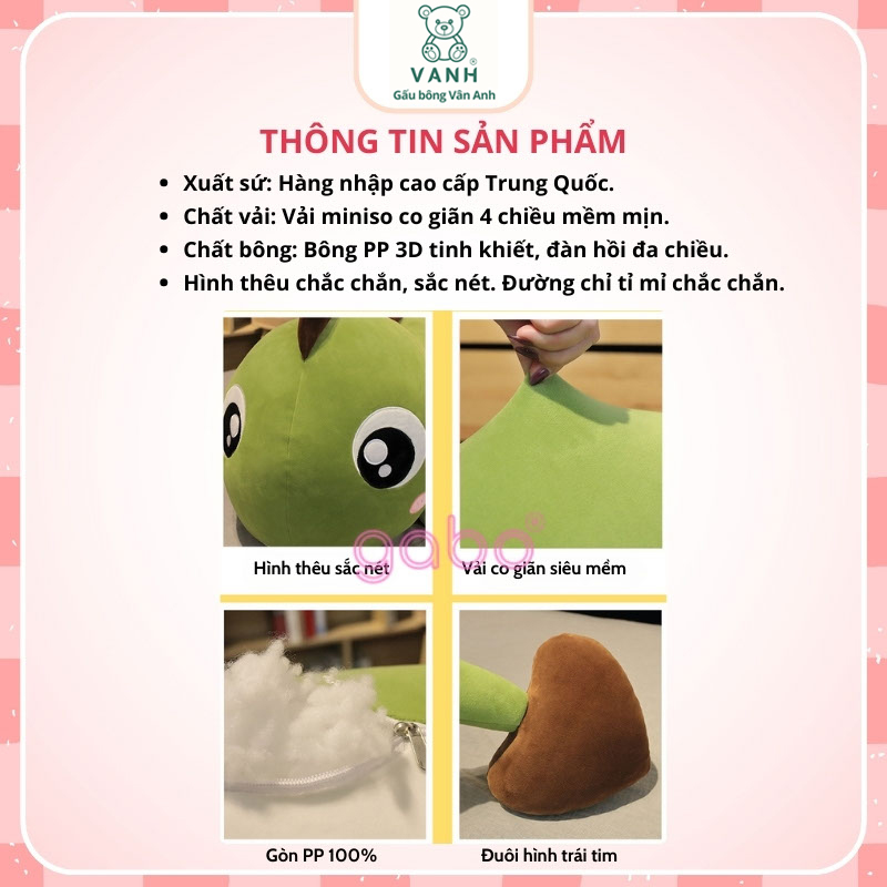 Xưởng sản xuất kinh doanh thú bông quà tặng Quảng Châu cao cấp Gấu Bông Khủng Long Mắt Lồi Siêu To Size 1m6