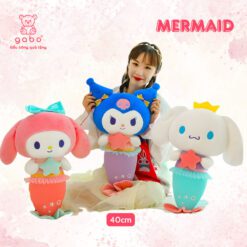 Gấu Bông Kuromi, Melody, Cinnamoroll Cosplay Tiên Cá
