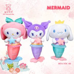 Gấu Bông Kuromi, Melody, Cinnamoroll Cosplay Tiên Cá