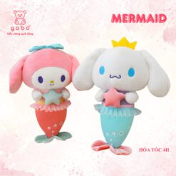 Gấu Bông Kuromi, Melody, Cinnamoroll Cosplay Tiên Cá