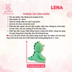 Gấu Bông Lena cosplay kì lân, Lena Rồng xanh, Lena Gấu trúc