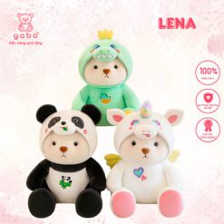 Gấu Bông Lena cosplay kì lân, Lena Rồng xanh, Lena Gấu trúc