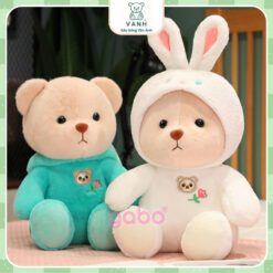 Gấu Bông Lena Cosplay Mũ Khủng Long, Lena Thỏ 5 Gấu Bông Lena Cosplay Mũ Khủng Long, Lena Thỏ