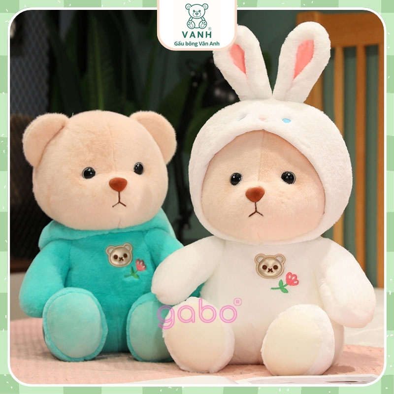 Xưởng sản xuất kinh doanh thú bông quà tặng Quảng Châu cao cấp Gấu Bông Lena Cosplay Mũ Khủng Long, Lena Thỏ