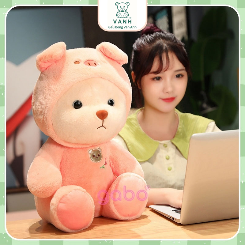 Xưởng sản xuất kinh doanh thú bông quà tặng Quảng Châu cao cấp Gấu Bông Lena Cosplay Mũ Khủng Long, Lena Thỏ