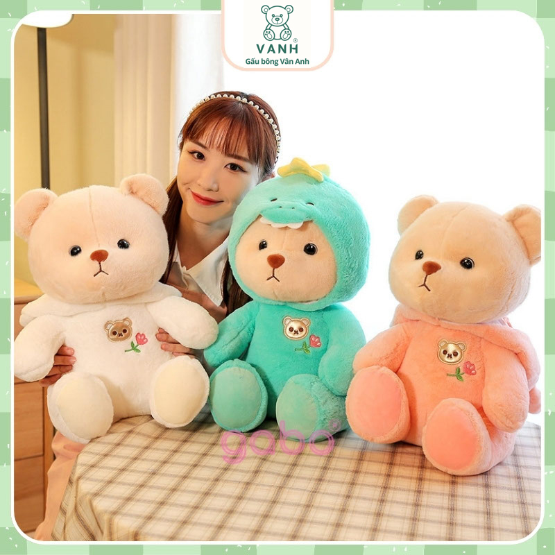 Gấu Bông Lena Cosplay Mũ Khủng Long, Lena Thỏ 10 Gấu Bông Lena Cosplay Mũ Khủng Long, Lena Thỏ