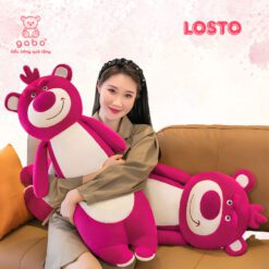 Gấu Bông Gấu Dâu Đứng Dài Lotso, Gối Ôm Gấu Dâu