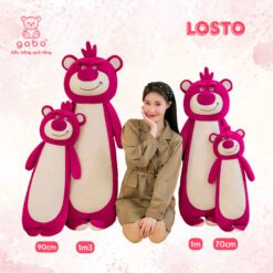 Gấu Bông Gấu Dâu Đứng Dài Lotso, Gối Ôm Gấu Dâu