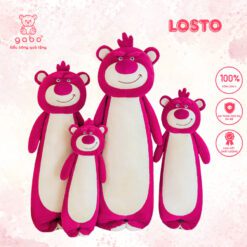 Gấu Bông Gấu Dâu Đứng Dài Lotso, Gối Ôm Gấu Dâu