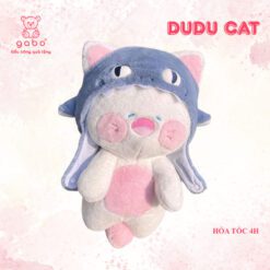 Gấu Bông Mèo Du Du Mũ Cá Mập - Mèo Đầu Cá Đội Nón