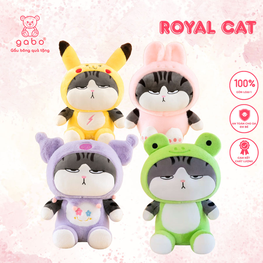 Gấu Bông Mèo Hoàng Thượng Pikachu Kuromi