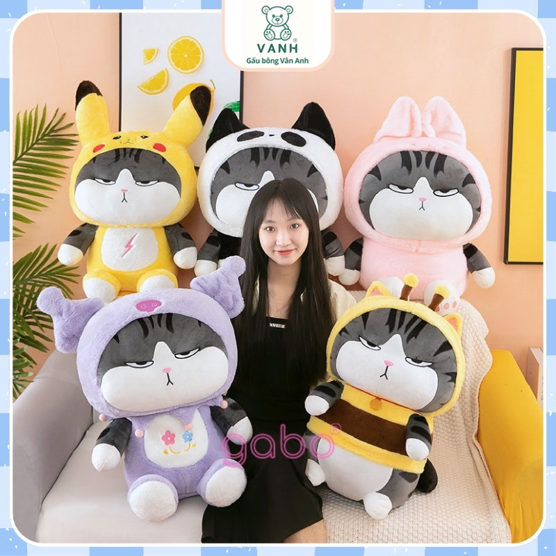 Gấu Bông Mèo Hoàng Thượng Pikachu Kuromi 13 Gấu Bông Mèo Hoàng Thượng Pikachu Kuromi