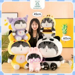 Gấu Bông Mèo Hoàng Thượng Pikachu Kuromi 2 Gấu Bông Mèo Hoàng Thượng Pikachu Kuromi