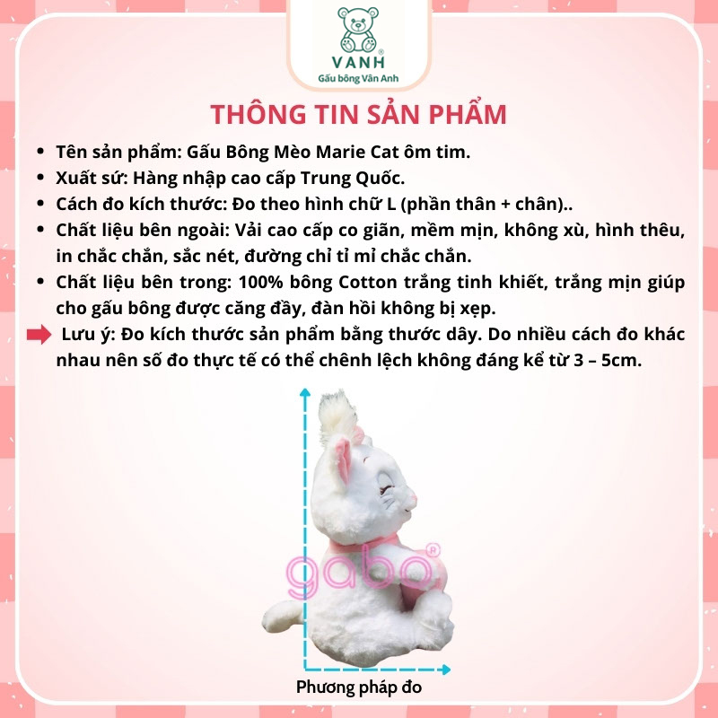 Gấu Bông Mèo Marie Cat Ôm Tim Siêu Đáng Yêu 9 Gấu Bông Mèo Marie Cat Ôm Tim Siêu Đáng Yêu