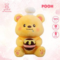 Gấu bông Gấu Pooh Đầu Bếp Ôm Mật Ong