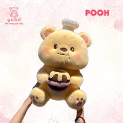 Gấu bông Gấu Pooh Đầu Bếp Ôm Mật Ong