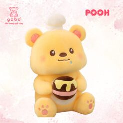 Gấu bông Gấu Pooh Đầu Bếp Ôm Mật Ong