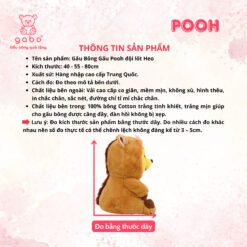 Gấu Bông Gấu Pooh Đội Lốt Heo Cởi Được Nón - Gấu Pooh