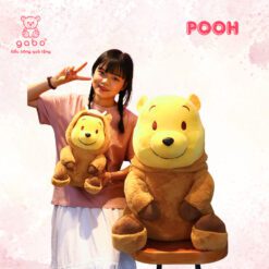 Gấu Bông Gấu Pooh Đội Lốt Heo Cởi Được Nón - Gấu Pooh