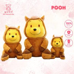 Gấu Bông Gấu Pooh Đội Lốt Heo Cởi Được Nón - Gấu Pooh