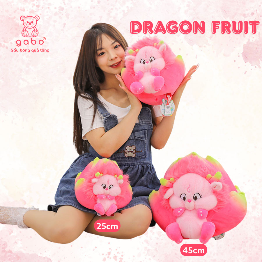 Gấu bông Rồng thanh Long Hồng là mẫu gấu bông cao c Gấu Bông Rồng Thanh Long - Rồng Thanh Long Hồng