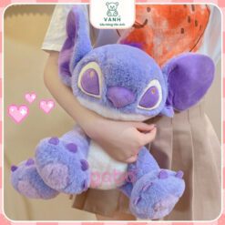 Gấu Bông Stick Tím Mộng Mơ, Hàng Nhập chuẩn hình 100%