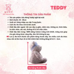 Gấu Bông Teddy Ngồi Bịt Mắt Iloveyou Băng Đô 35-45cm