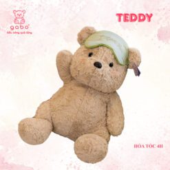 Gấu Bông Teddy Ngồi Bịt Mắt Iloveyou Băng Đô 35-45cm