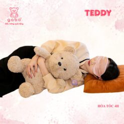 Gấu Bông Teddy Ngồi Bịt Mắt Iloveyou Băng Đô 35-45cm