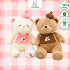 Gấu Bông Teddy Bear Đầu Bếp Foodie Teddy Cute Lông Mịn