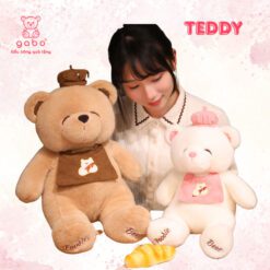 Gấu Bông Teddy Bear Đầu Bếp Foodie Teddy Cute Lông Mịn