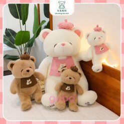 Gấu Bông Teddy Bear Đầu Bếp Foodie Teddy Cute Lông Mịn 1 Gấu Bông Teddy Bear Đầu Bếp Foodie Teddy Cute Lông Mịn